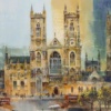 London Westminster by Veronika Benoni, original painting, detail