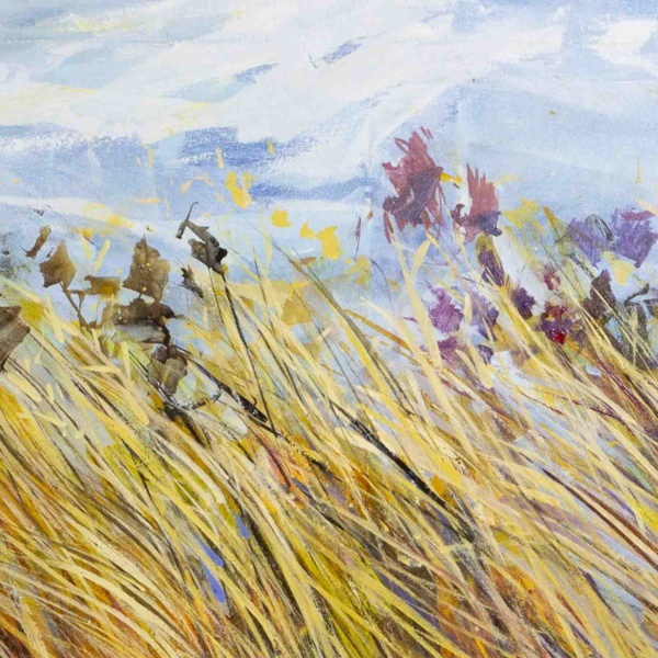 Summer Dreams by Sara Malfer, original painting, detail
