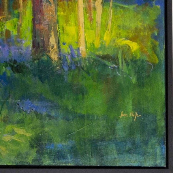 Forest Magic II by Sara Malfer, original painting, detail