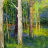 Forest Magic II by Sara Malfer, original painting, detail