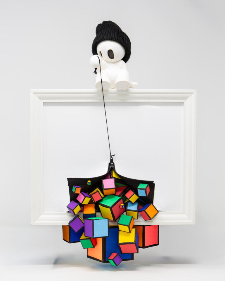 Cube Reveal Zip (Black Hat)