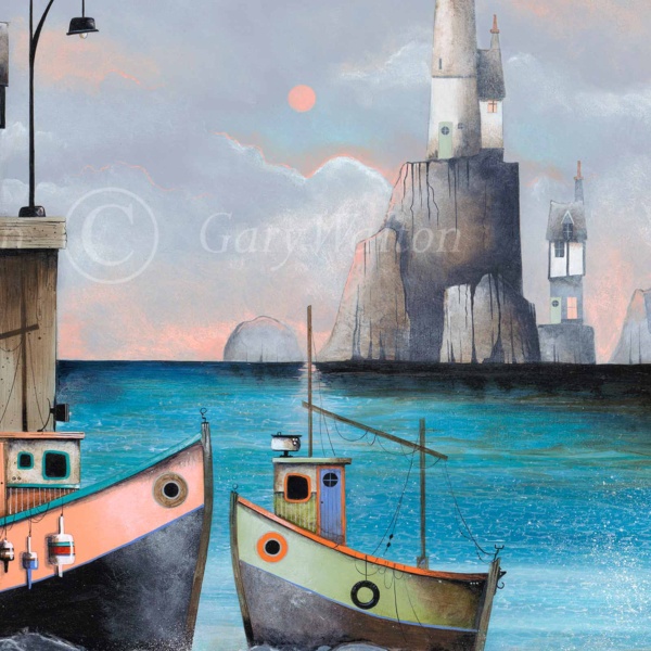 Nautical Romance by Gary Walton, limited edition print, detail