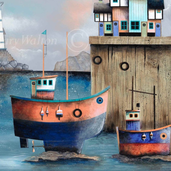 On An Even Keel by Gary Walton, limited edition print, detail