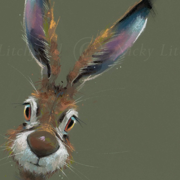 Hugo by Nicky Litchfield, limited edition print, detail