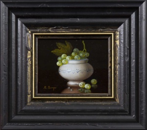 Grapes In Porcelain Bowl, 