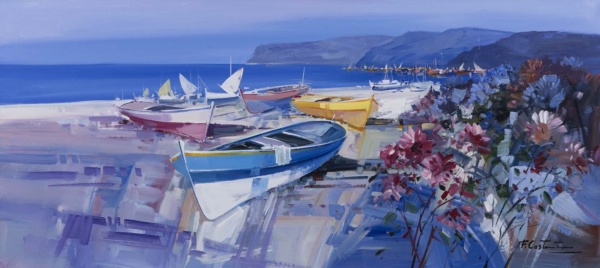 Harmony In Blue by Fabio Constantino, original painting