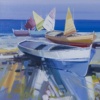 Pastel Hues by Fabio Constantino, original painting, detail