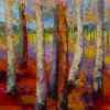 Playful Colours by Sara Malfer, original painting, detail