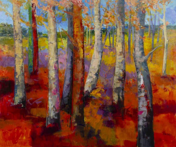 Playful Colours by Sara Malfer, original painting