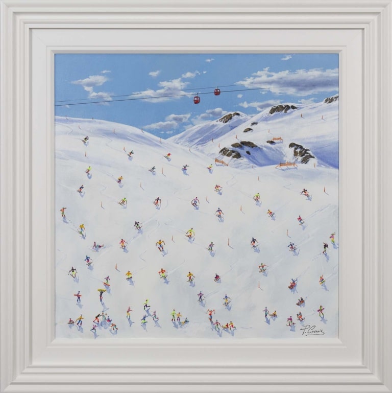 Morning Ski Run by Paola Cassais