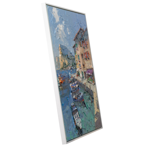 Southern Harbour, Italy by Frank Getty, original painting