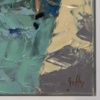 Southern Harbour, Italy by Frank Getty, original painting, detail