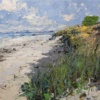 Beachside Walk by Frank Getty, original painting