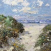 Pink Sands by Frank Getty, original painting, detail
