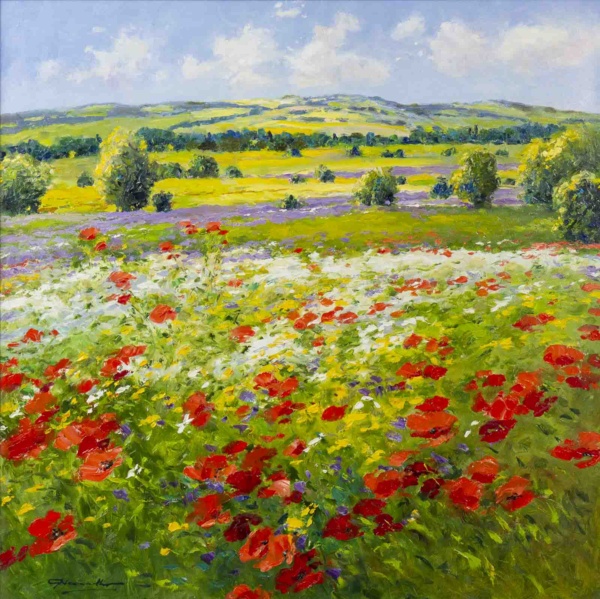 A Wonderful Summer by Gerhard Nesvadba, original painting