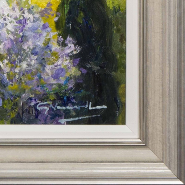 A Summer In Tuscany by Gerhard Nesvadba, original painting, detail