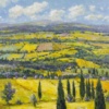 A Summer In Tuscany by Gerhard Nesvadba, original painting, detail