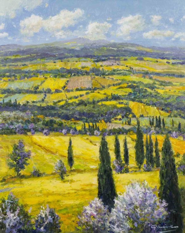 A Summer In Tuscany by Gerhard Nesvadba, original painting
