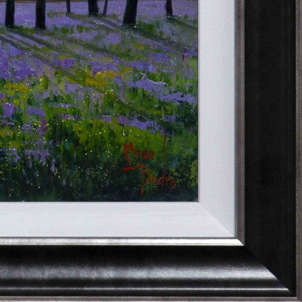 Campo De Lilas by Miguel Peidro, original painting, detail