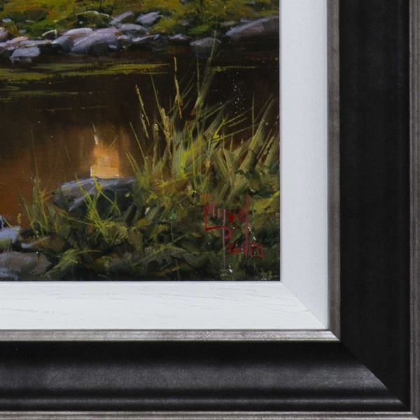 Paisaje En Dorados by Miguel Peidro, original painting, detail