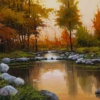 Paisaje En Dorados by Miguel Peidro, original painting, detail