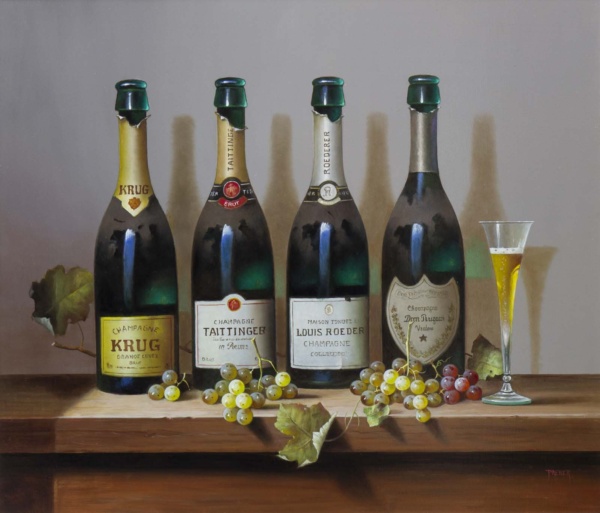 Champagne Medley by Zoltan Preiner, original painting