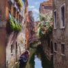 Exploring Venice by Raffaele Fiore, original painting