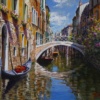 Colours Of Venice by Raffaele Fiore, original painting