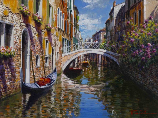 Colours Of Venice by Raffaele Fiore, original painting