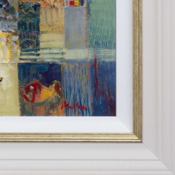 Between Sea & Land by Mario Malfer, original painting, detail