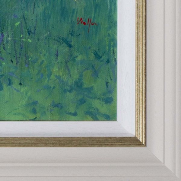 Nature’s Embrace by Mario Malfer, original painting, detail