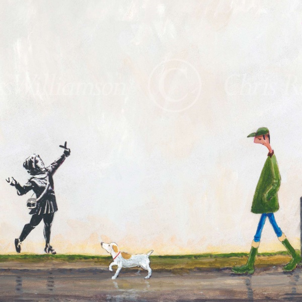 Good Shot! by Chris Ross Williamson, limited edition print, detail