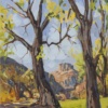 Through The Cottonwoods by Carla Bosch, original painting