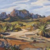 Magnificent Chisos Mountains by Carla Bosch, original painting