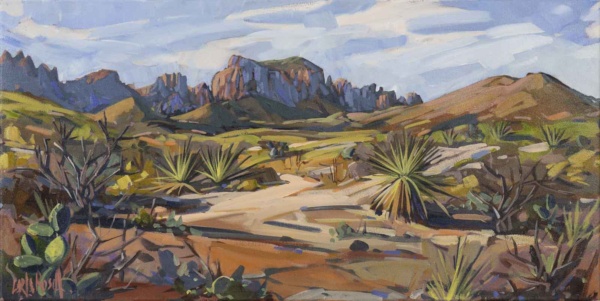 Magnificent Chisos Mountains by Carla Bosch, original painting