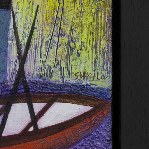 Harbour Side by Sunita Khedekar, original painting, detail