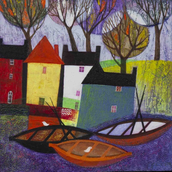 Harbour Side by Sunita Khedekar, original painting