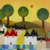 Bright Sunny Day by Sunita Khedekar, original painting, detail