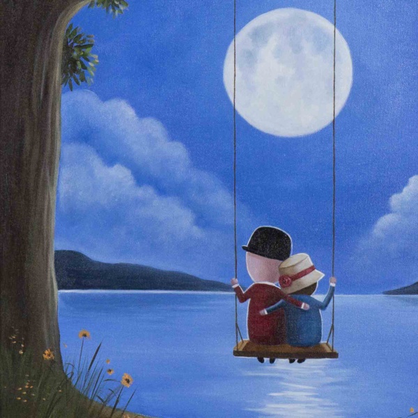 Living The Dream (Original) by Michael Abrams, original painting, detail