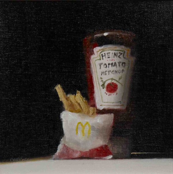 Ketchup and Chips by Neil Carroll, original painting