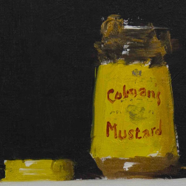 Colman’s Mustard by Neil Carroll, original painting, detail
