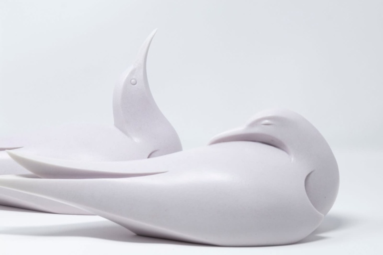 Pair Of Terns (Marble Finish)