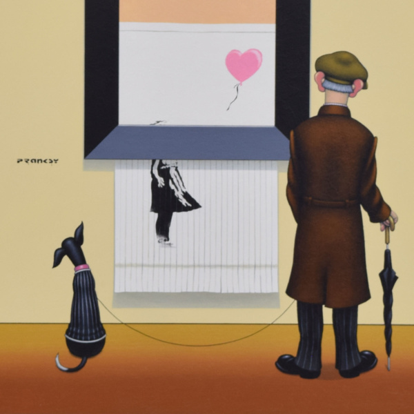 Pranksy – Pink Balloon by Chris Chapman, limited edition print, detail