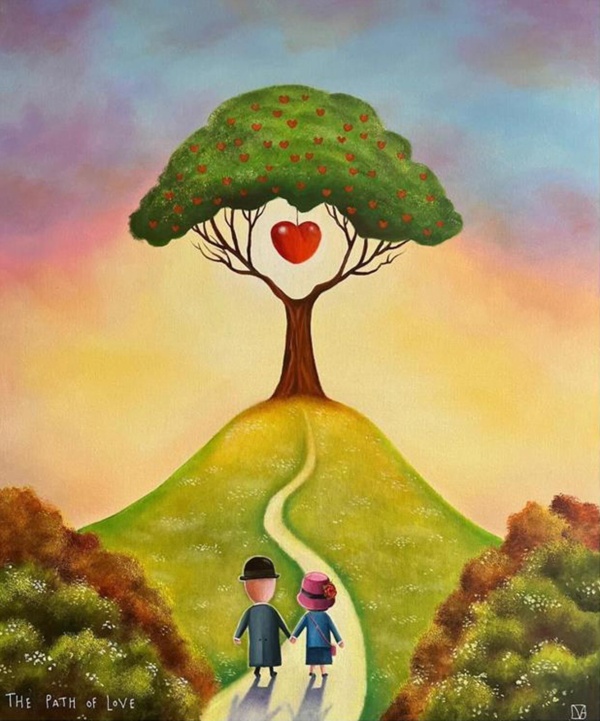 The Path Of Love by Michael Abrams, limited edition print