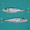 Sardines IV (Original) by Giles Ward, original painting