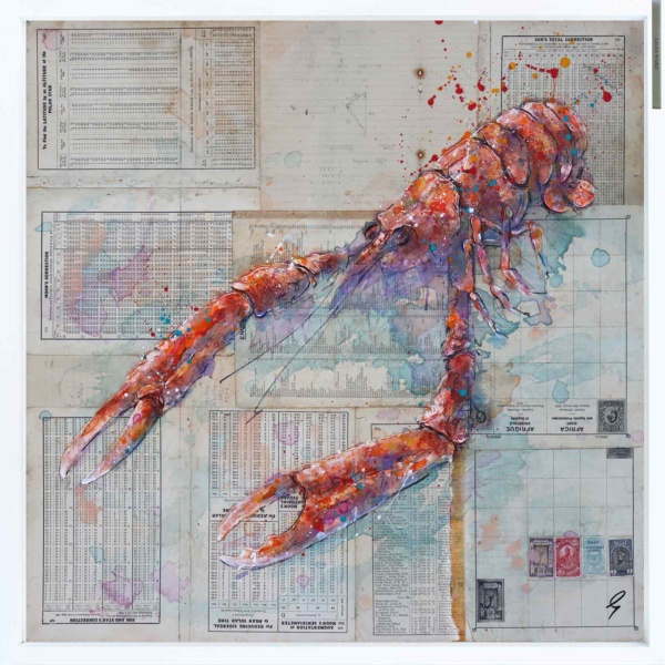 Langoustine Seas (Original) by Giles Ward, original painting