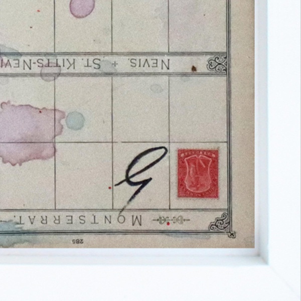 John Dory Scales (Original) by Giles Ward, original painting, detail