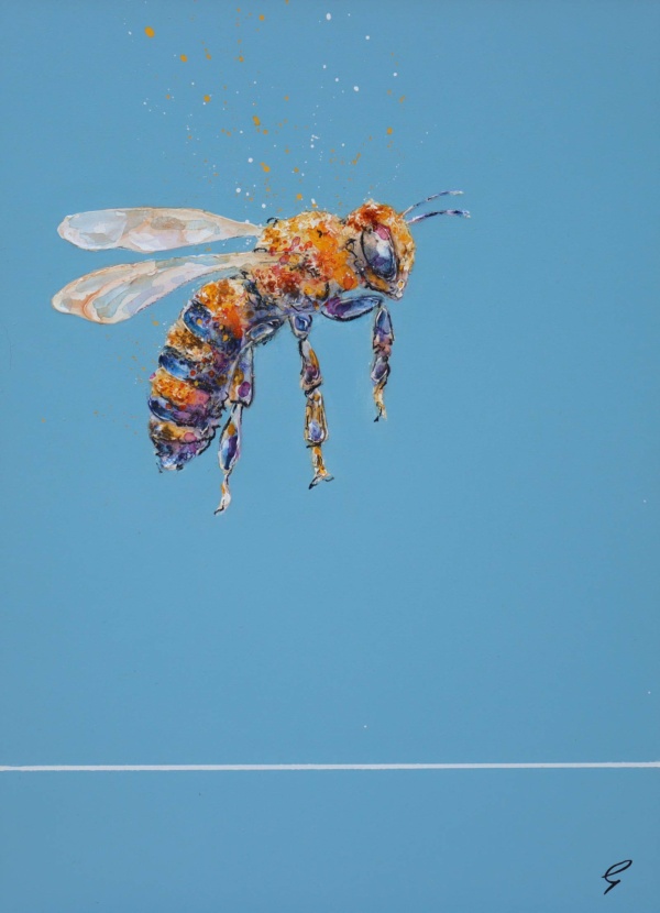 Be More Bee I (Original) by Giles Ward, original painting