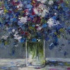 Rhapsody In Blue by Gerhard Nesvadba, original painting, detail