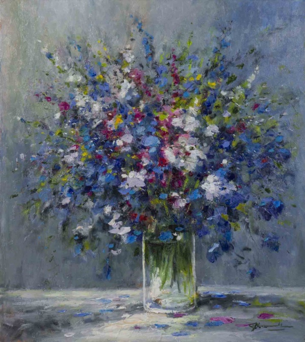 Rhapsody In Blue by Gerhard Nesvadba, original painting